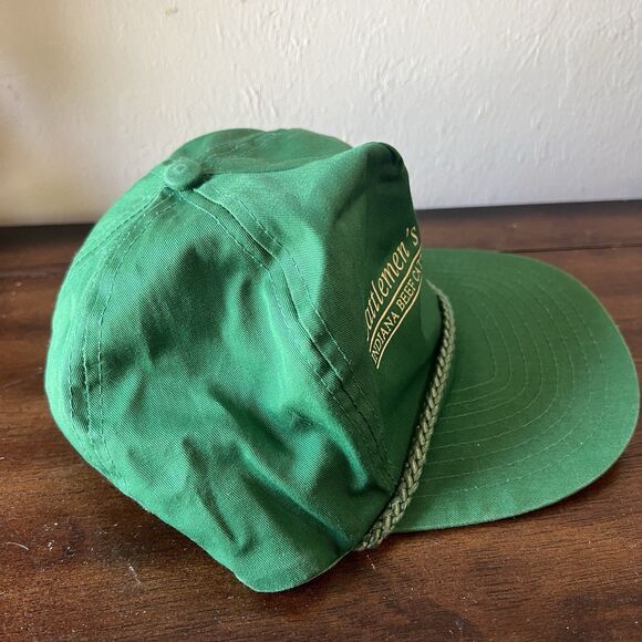 Vtg Indiana Beef Cattle Association Cattleman’s Club Adjustable Hat Cap Nissin - Picture 5 of 6